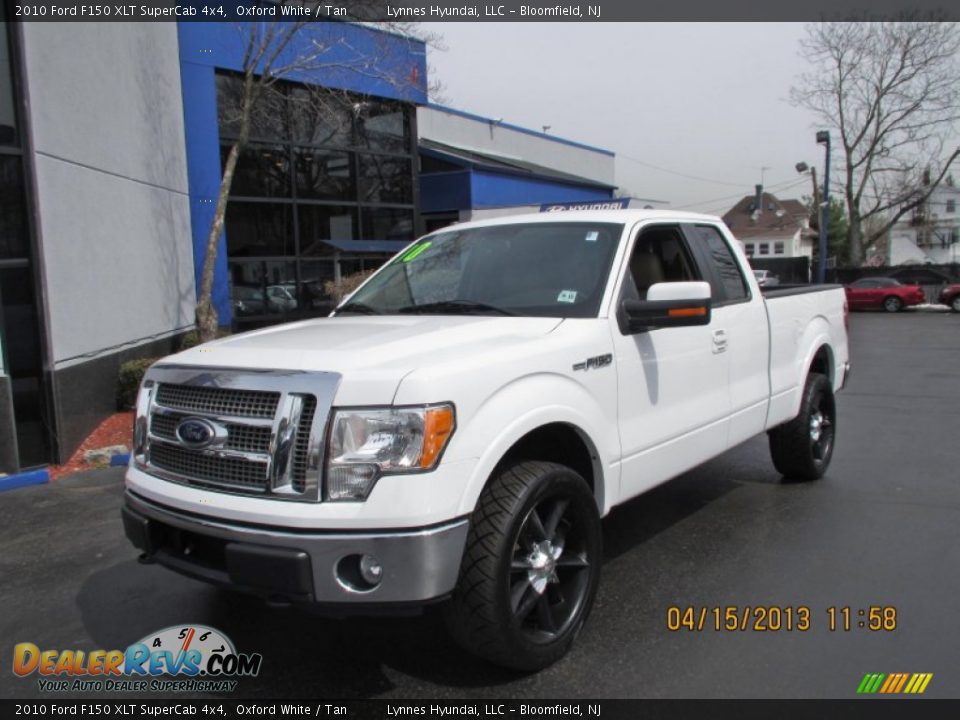 2010 Ford F150 XLT SuperCab 4x4 Oxford White / Tan Photo #3