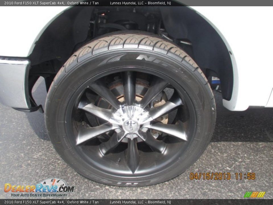 2010 Ford F150 XLT SuperCab 4x4 Oxford White / Tan Photo #4