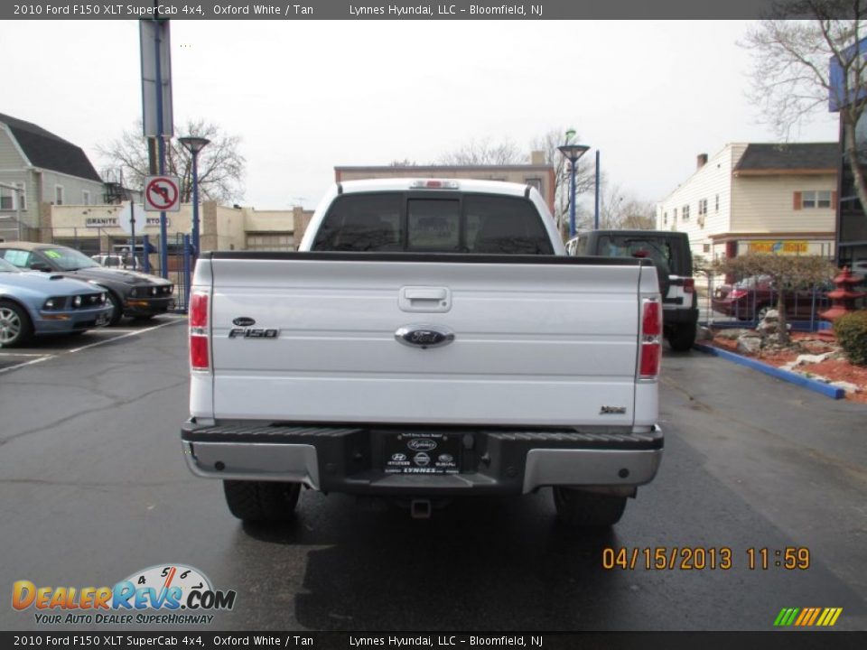 2010 Ford F150 XLT SuperCab 4x4 Oxford White / Tan Photo #5