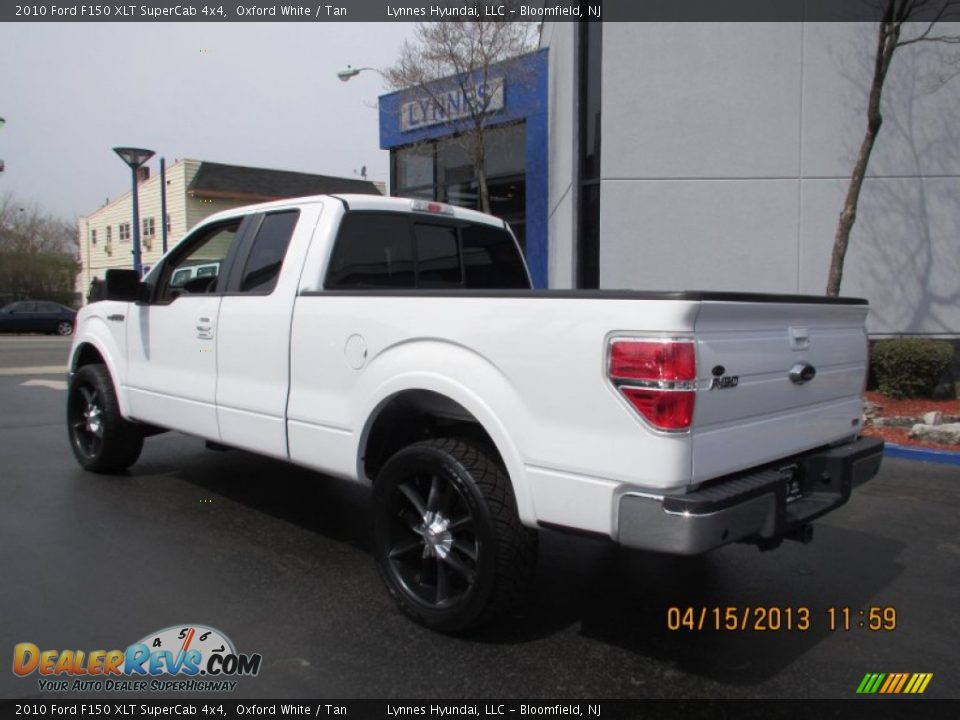 2010 Ford F150 XLT SuperCab 4x4 Oxford White / Tan Photo #6