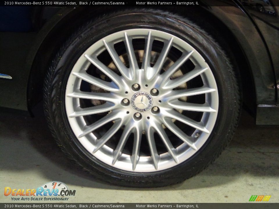 2010 Mercedes-Benz S 550 4Matic Sedan Black / Cashmere/Savanna Photo #9