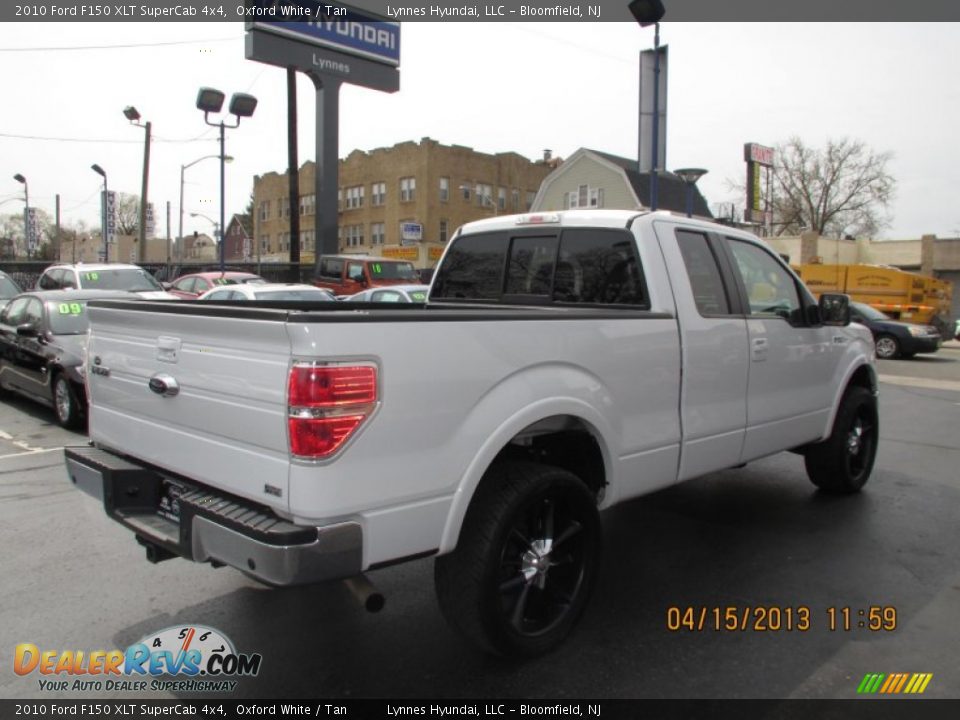 2010 Ford F150 XLT SuperCab 4x4 Oxford White / Tan Photo #7