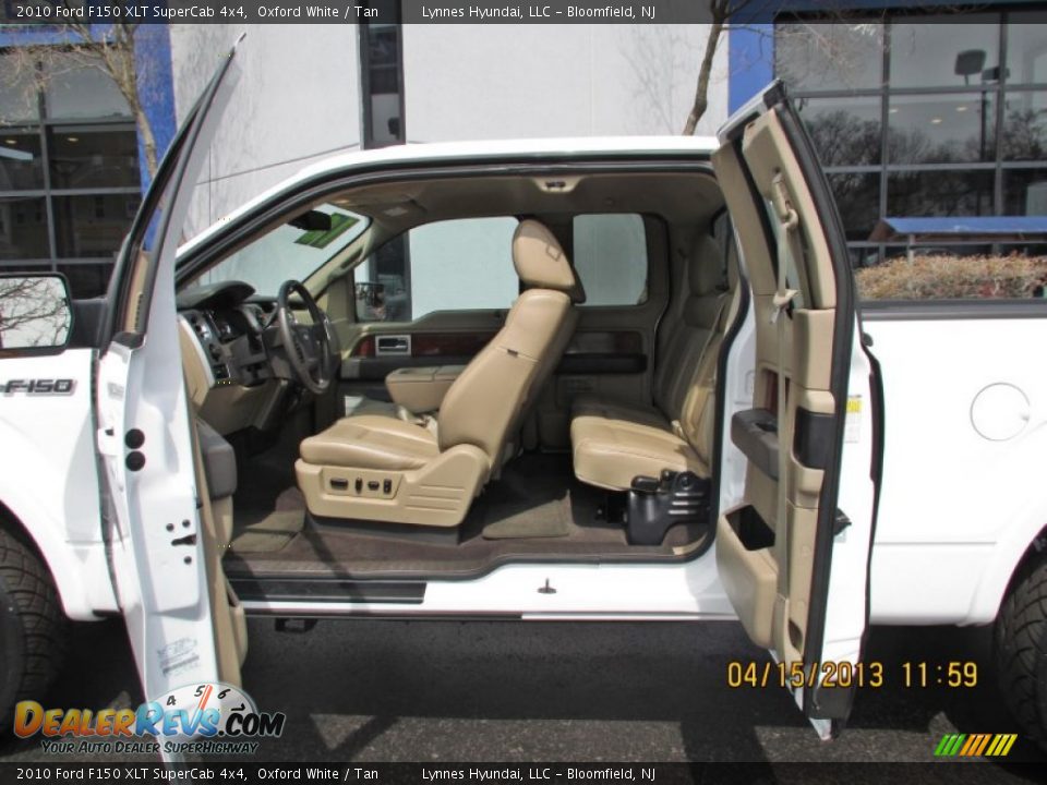2010 Ford F150 XLT SuperCab 4x4 Oxford White / Tan Photo #8
