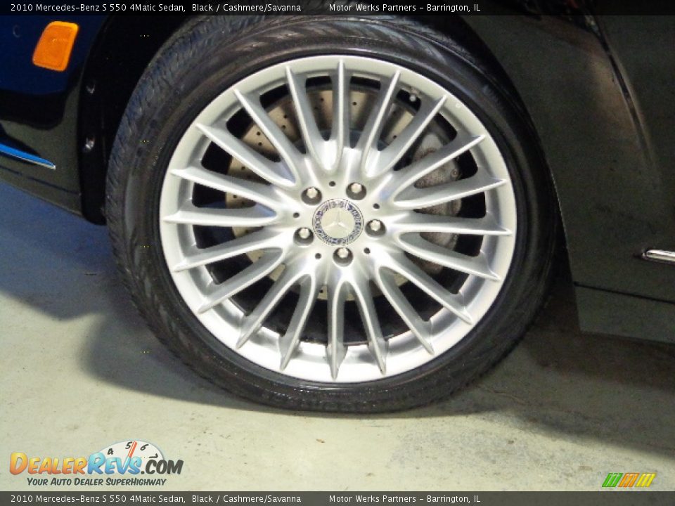 2010 Mercedes-Benz S 550 4Matic Sedan Black / Cashmere/Savanna Photo #11