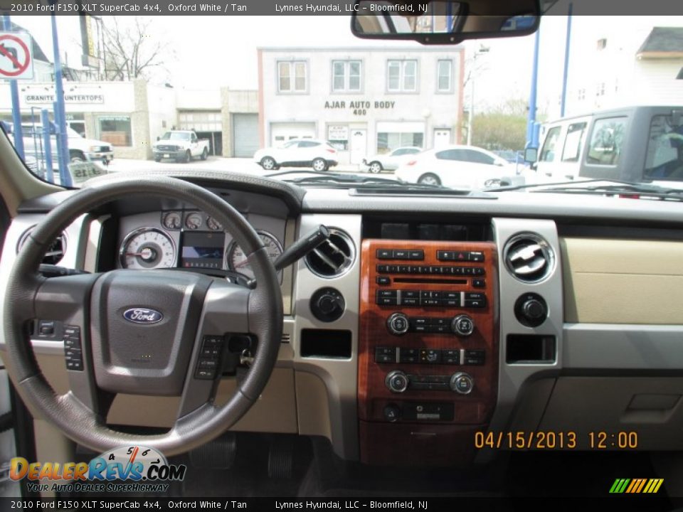 2010 Ford F150 XLT SuperCab 4x4 Oxford White / Tan Photo #9