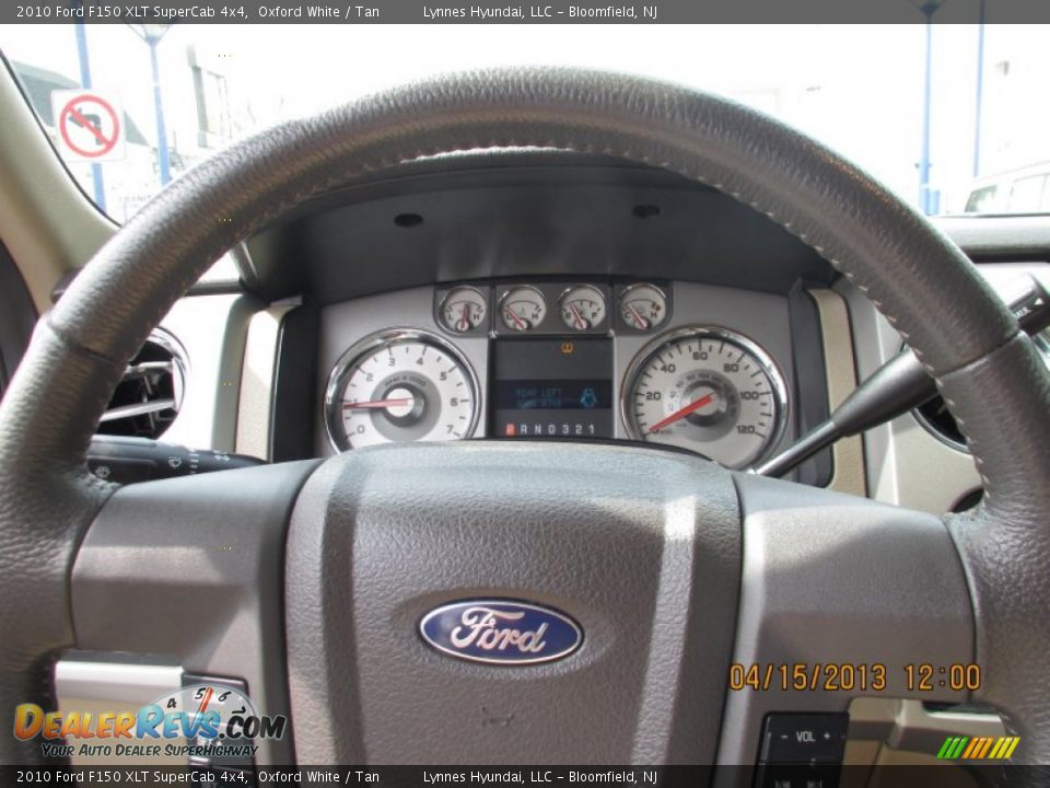 2010 Ford F150 XLT SuperCab 4x4 Oxford White / Tan Photo #10