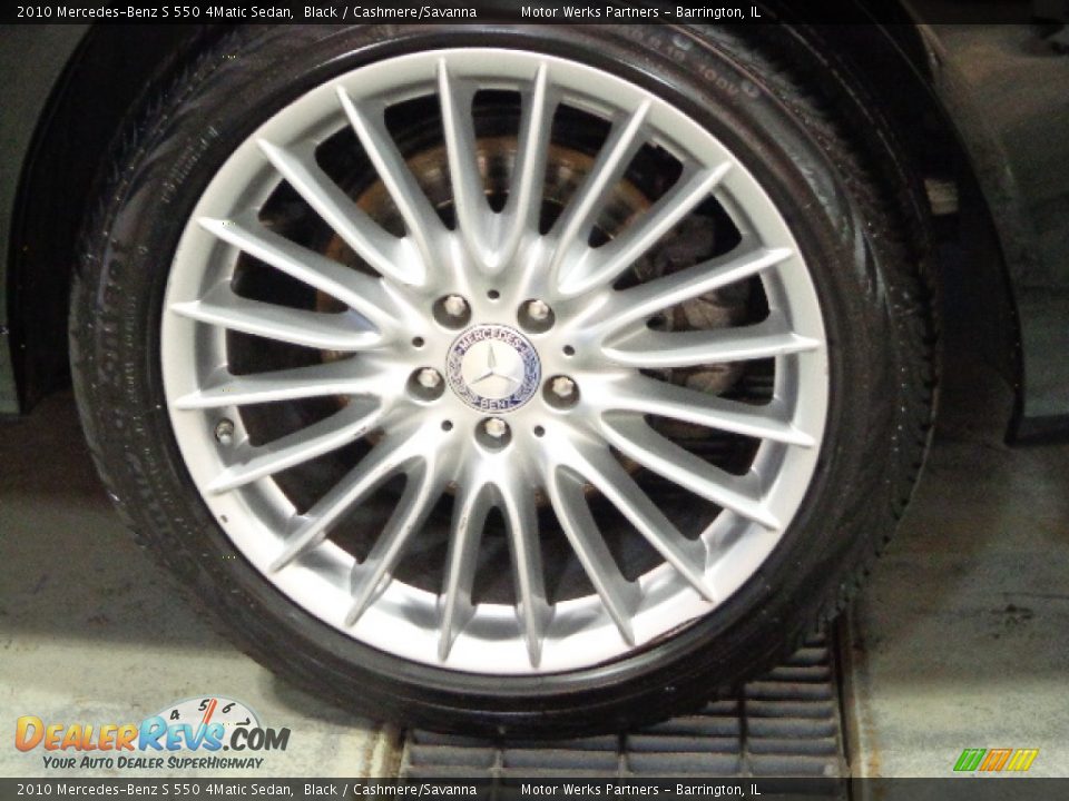 2010 Mercedes-Benz S 550 4Matic Sedan Black / Cashmere/Savanna Photo #13