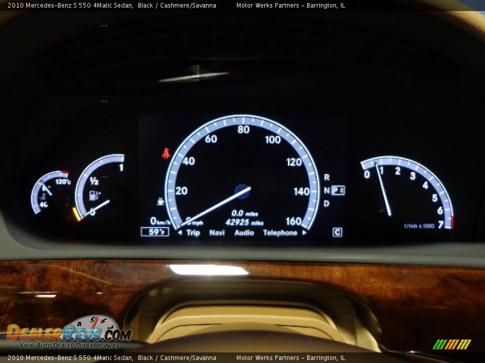 2010 Mercedes-Benz S 550 4Matic Sedan Black / Cashmere/Savanna Photo #14