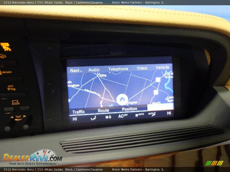 2010 Mercedes-Benz S 550 4Matic Sedan Black / Cashmere/Savanna Photo #15