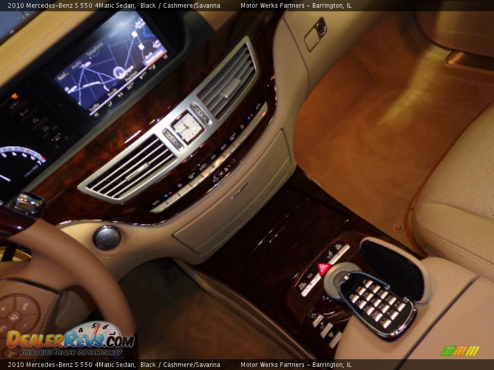 2010 Mercedes-Benz S 550 4Matic Sedan Black / Cashmere/Savanna Photo #16