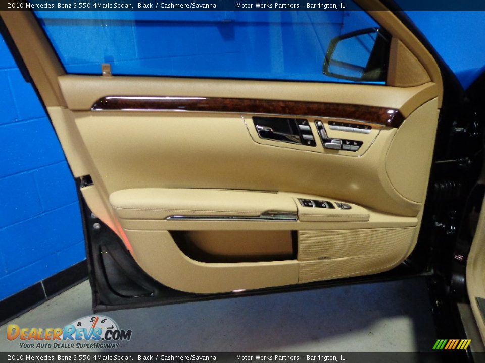 2010 Mercedes-Benz S 550 4Matic Sedan Black / Cashmere/Savanna Photo #18