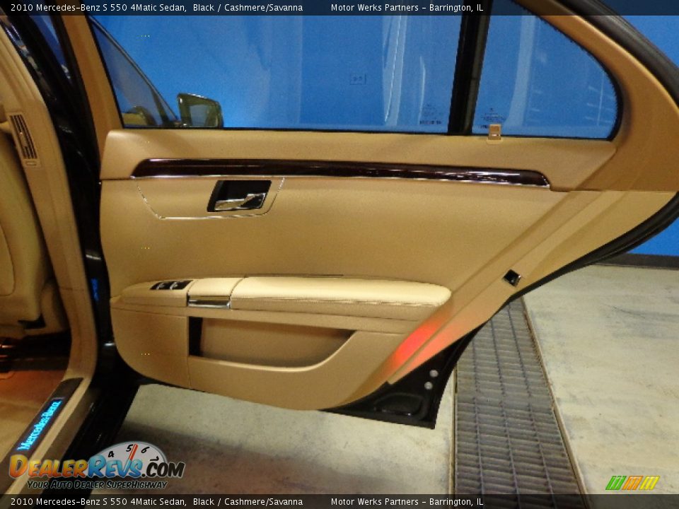 2010 Mercedes-Benz S 550 4Matic Sedan Black / Cashmere/Savanna Photo #20