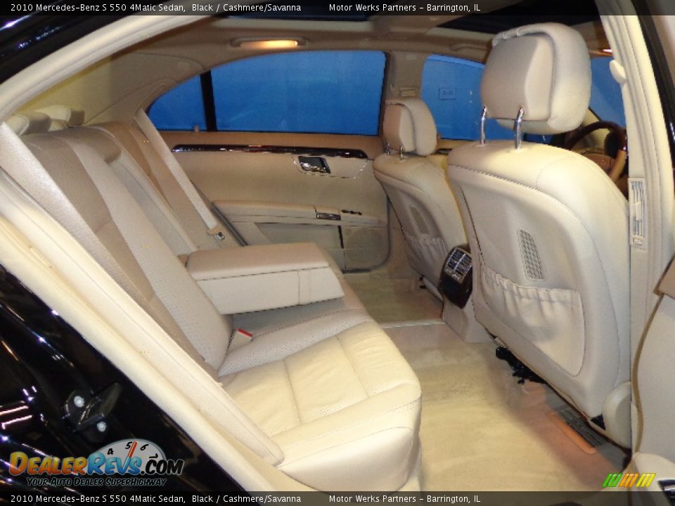 2010 Mercedes-Benz S 550 4Matic Sedan Black / Cashmere/Savanna Photo #25
