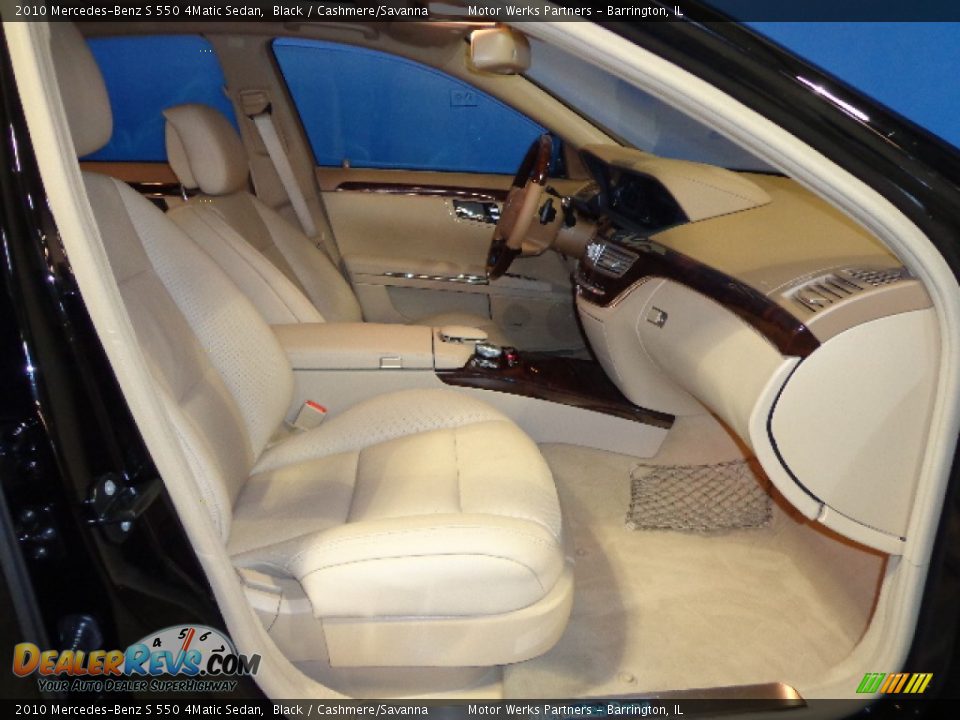 2010 Mercedes-Benz S 550 4Matic Sedan Black / Cashmere/Savanna Photo #26