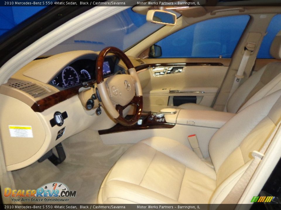 2010 Mercedes-Benz S 550 4Matic Sedan Black / Cashmere/Savanna Photo #30