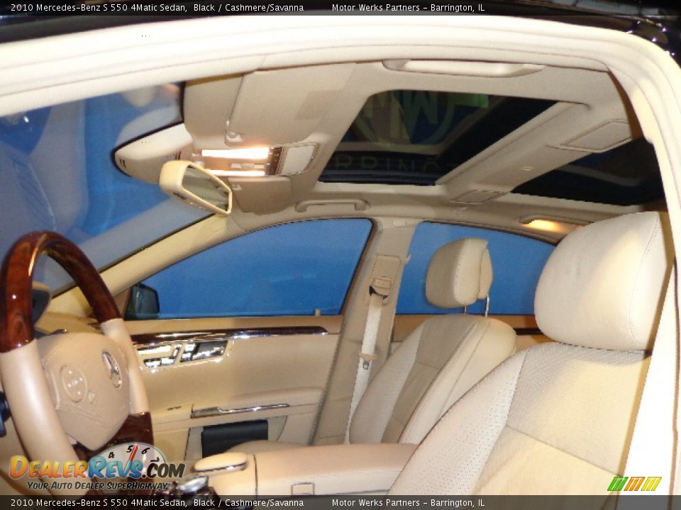 2010 Mercedes-Benz S 550 4Matic Sedan Black / Cashmere/Savanna Photo #31