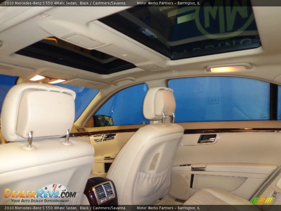 2010 Mercedes-Benz S 550 4Matic Sedan Black / Cashmere/Savanna Photo #33
