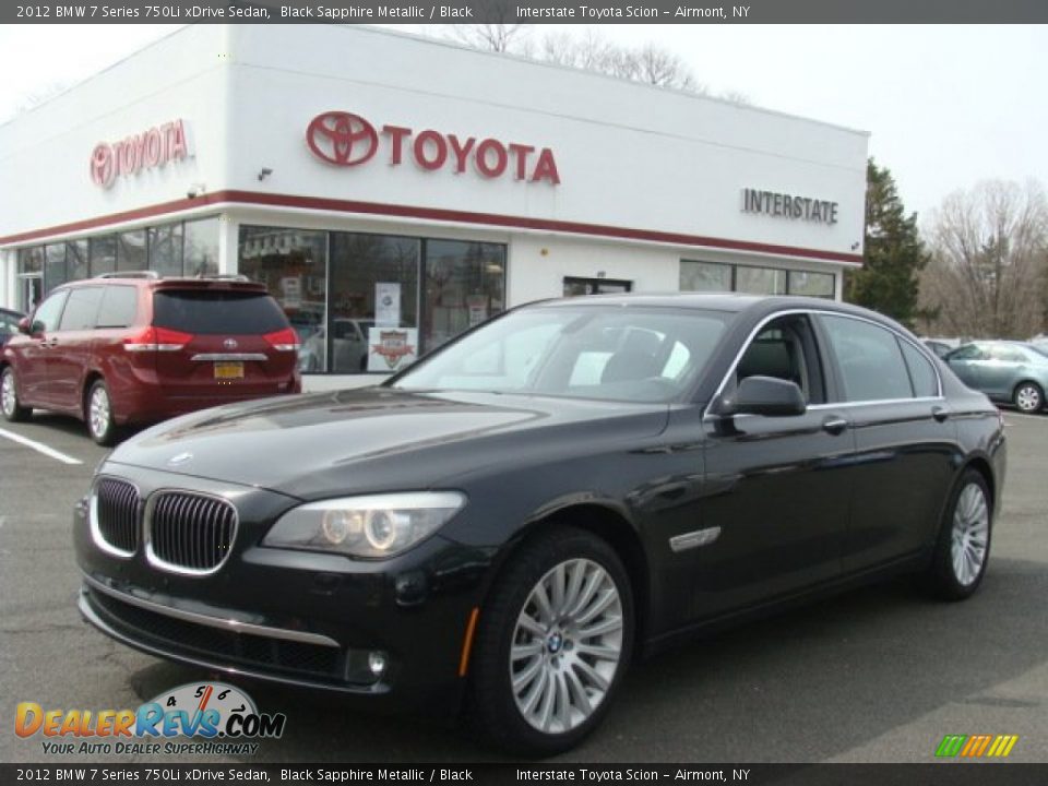 2012 BMW 7 Series 750Li xDrive Sedan Black Sapphire Metallic / Black Photo #1
