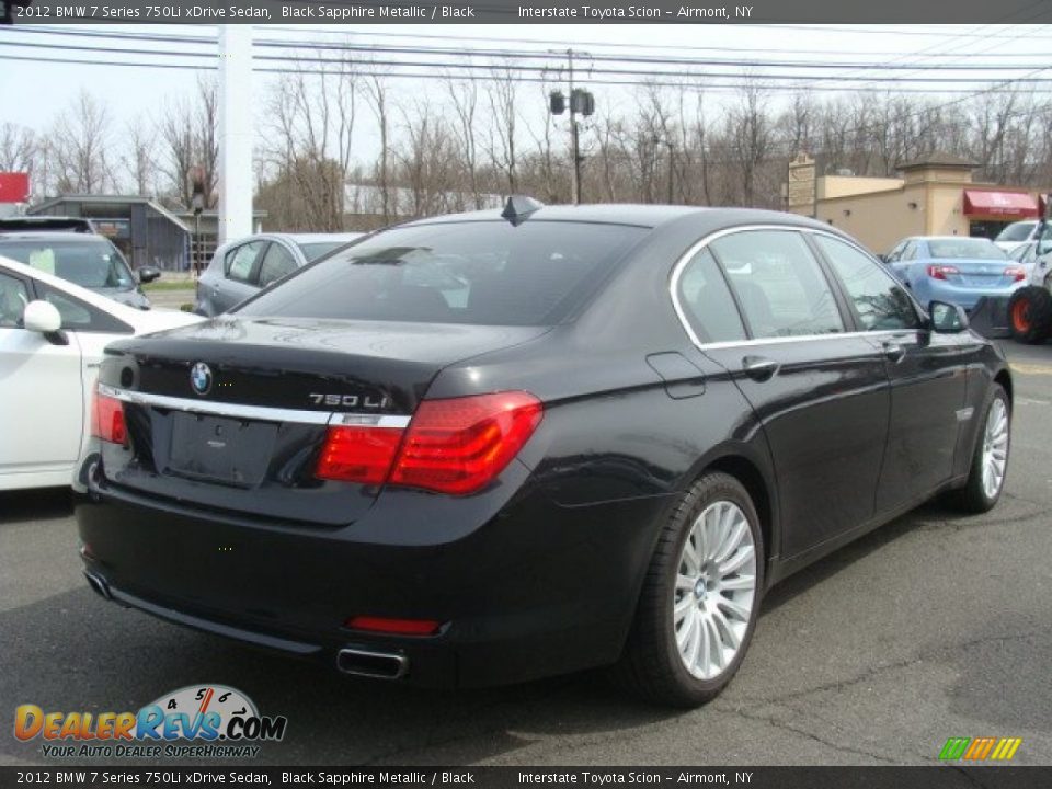 2012 BMW 7 Series 750Li xDrive Sedan Black Sapphire Metallic / Black Photo #4
