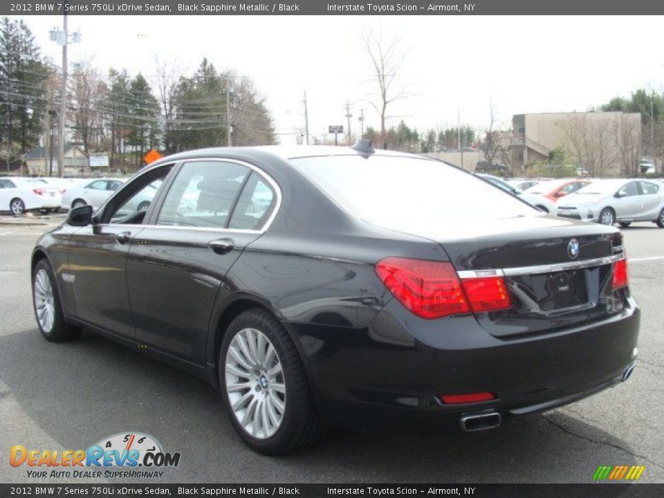 2012 BMW 7 Series 750Li xDrive Sedan Black Sapphire Metallic / Black Photo #6