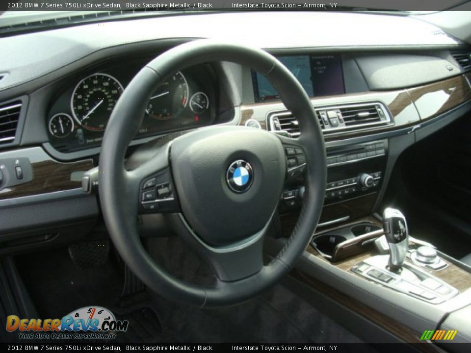 2012 BMW 7 Series 750Li xDrive Sedan Black Sapphire Metallic / Black Photo #9