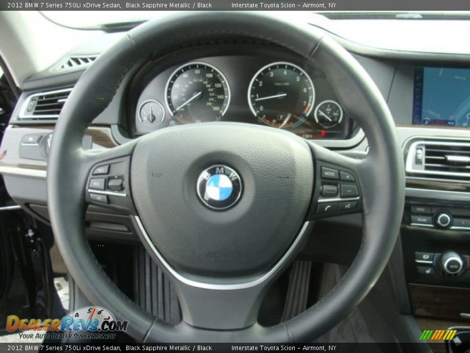 2012 BMW 7 Series 750Li xDrive Sedan Black Sapphire Metallic / Black Photo #13