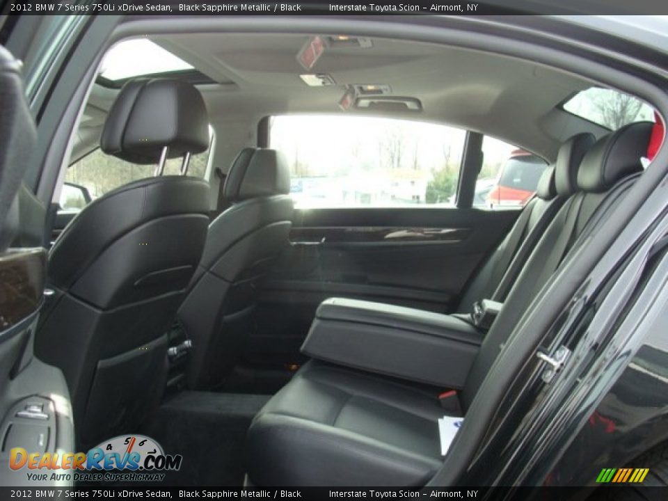 2012 BMW 7 Series 750Li xDrive Sedan Black Sapphire Metallic / Black Photo #18