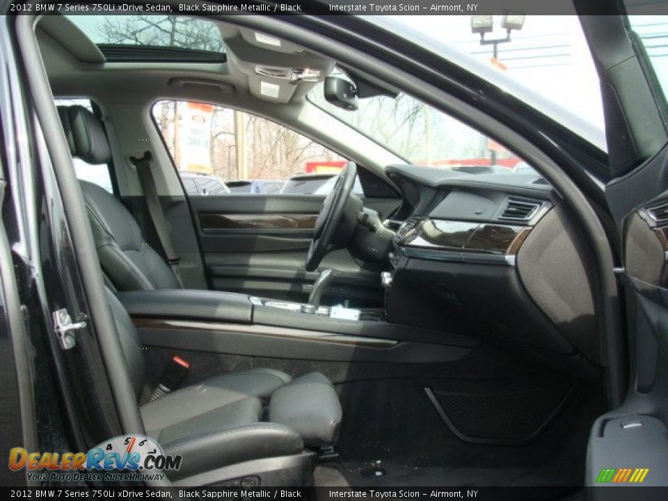 2012 BMW 7 Series 750Li xDrive Sedan Black Sapphire Metallic / Black Photo #22