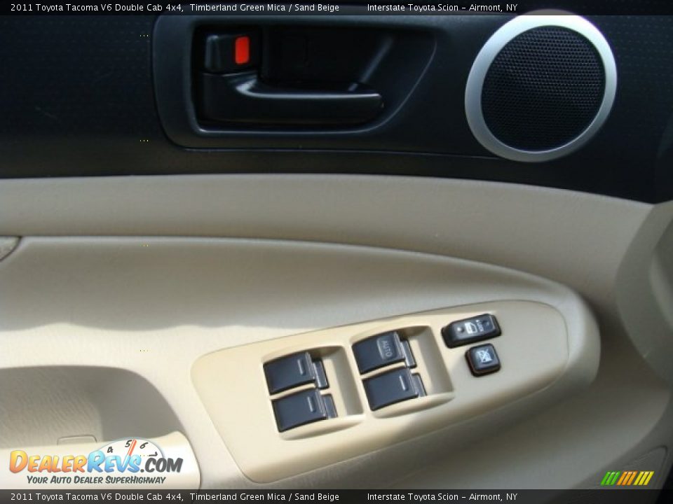 2011 Toyota Tacoma V6 Double Cab 4x4 Timberland Green Mica / Sand Beige Photo #8