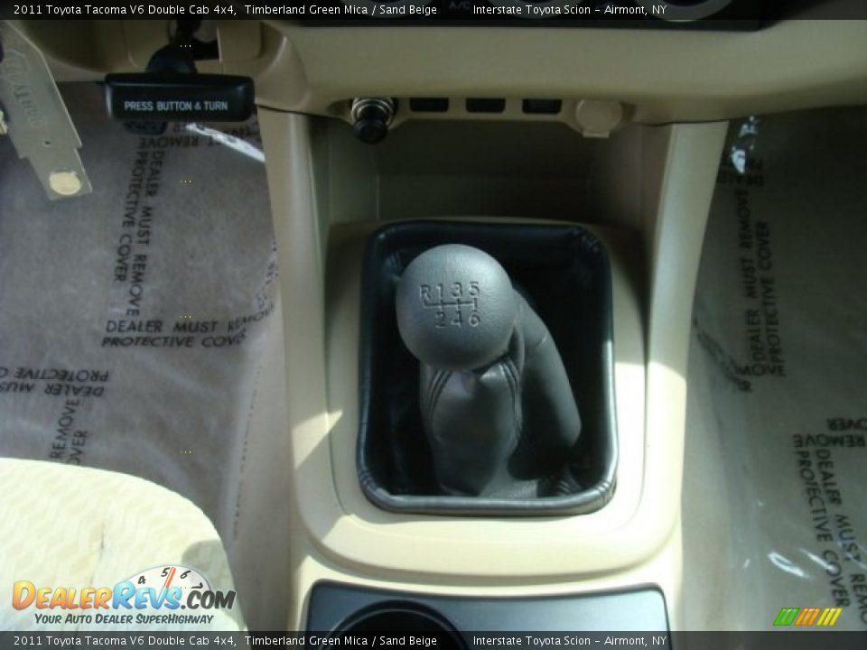 2011 Toyota Tacoma V6 Double Cab 4x4 Timberland Green Mica / Sand Beige Photo #15