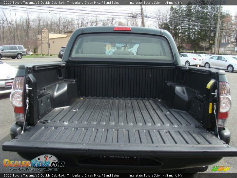 2011 Toyota Tacoma V6 Double Cab 4x4 Timberland Green Mica / Sand Beige Photo #17
