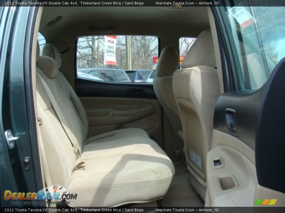 2011 Toyota Tacoma V6 Double Cab 4x4 Timberland Green Mica / Sand Beige Photo #18