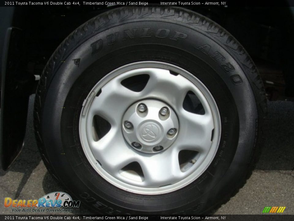 2011 Toyota Tacoma V6 Double Cab 4x4 Timberland Green Mica / Sand Beige Photo #22