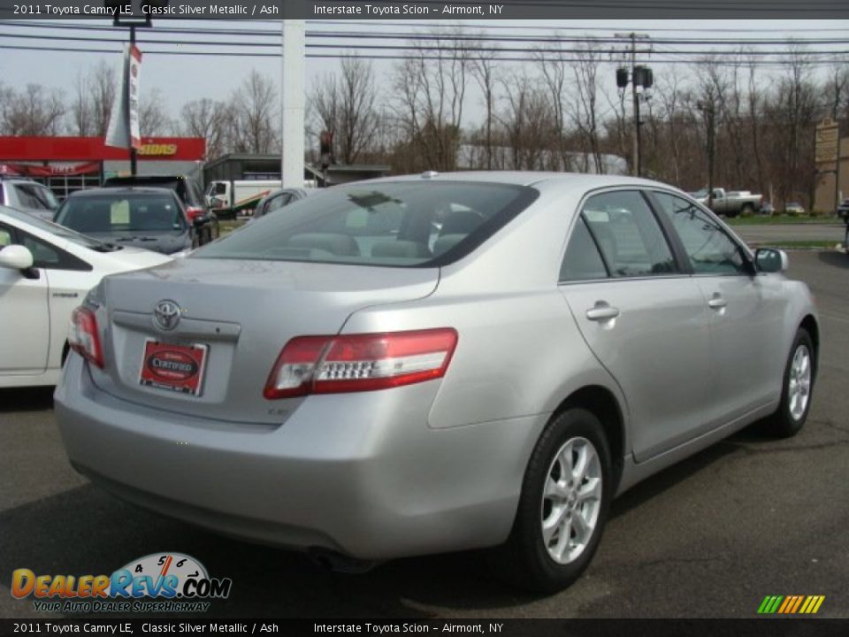 2011 Toyota Camry LE Classic Silver Metallic / Ash Photo #4