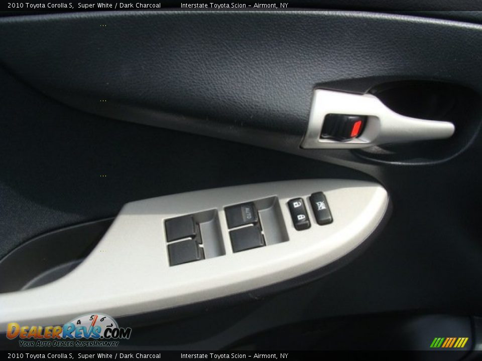 2010 Toyota Corolla S Super White / Dark Charcoal Photo #8