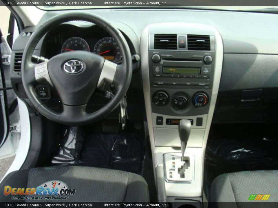 2010 Toyota Corolla S Super White / Dark Charcoal Photo #12