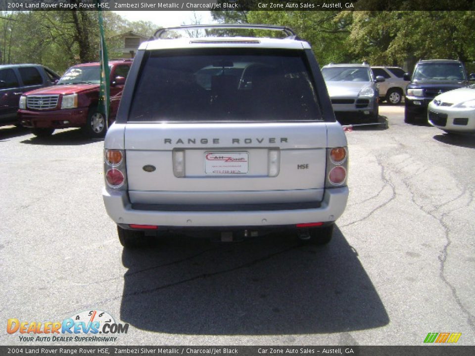 2004 Land Rover Range Rover HSE Zambezi Silver Metallic / Charcoal/Jet Black Photo #6