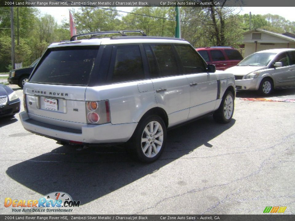 2004 Land Rover Range Rover HSE Zambezi Silver Metallic / Charcoal/Jet Black Photo #7