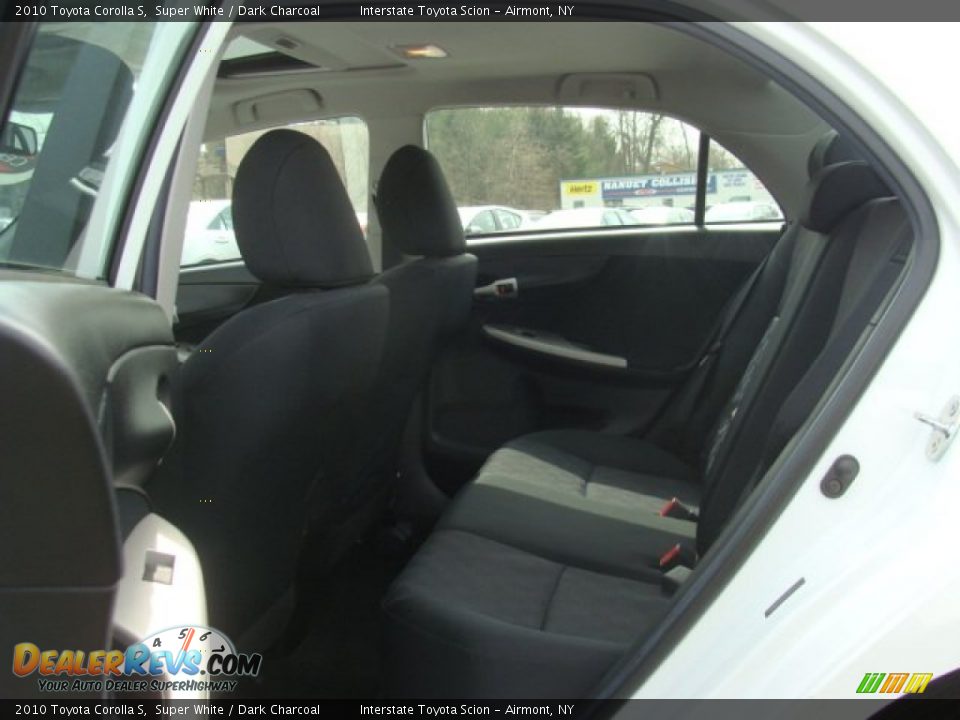 2010 Toyota Corolla S Super White / Dark Charcoal Photo #17