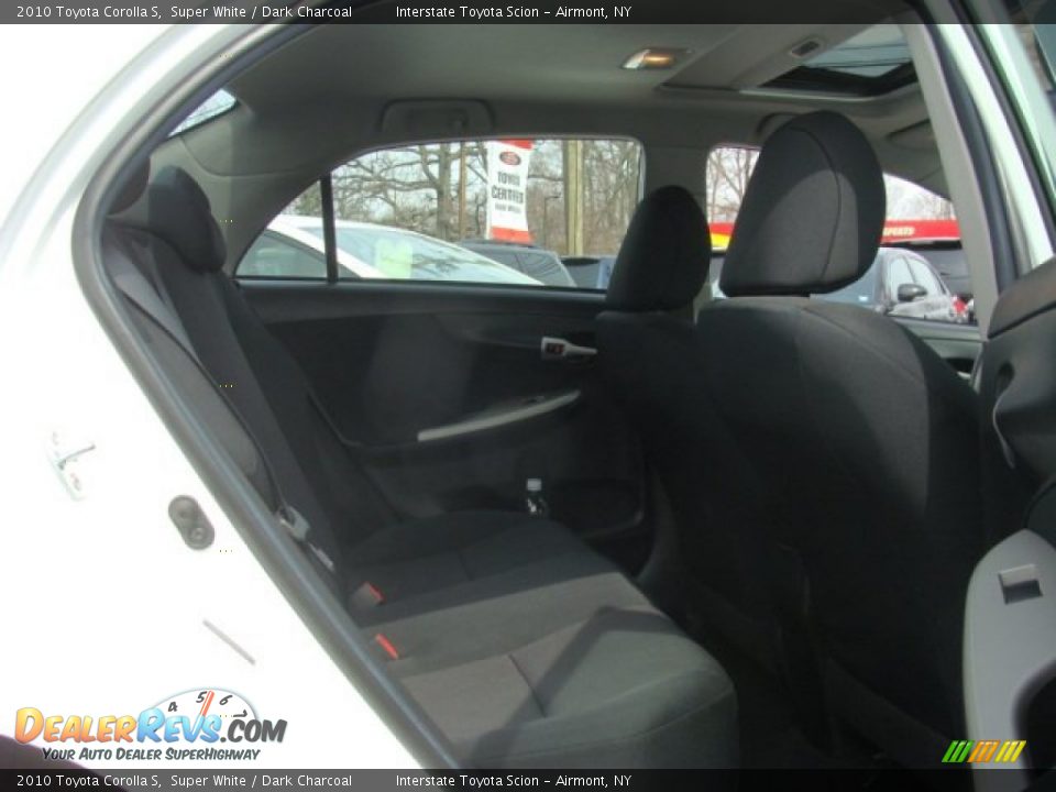 2010 Toyota Corolla S Super White / Dark Charcoal Photo #19