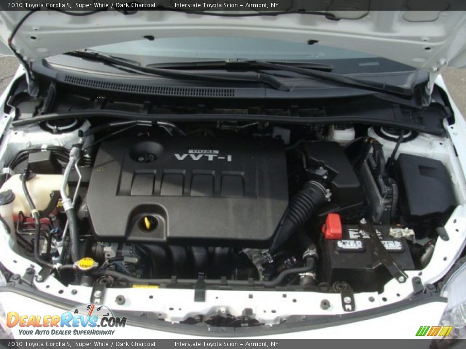 2010 Toyota Corolla S Super White / Dark Charcoal Photo #25