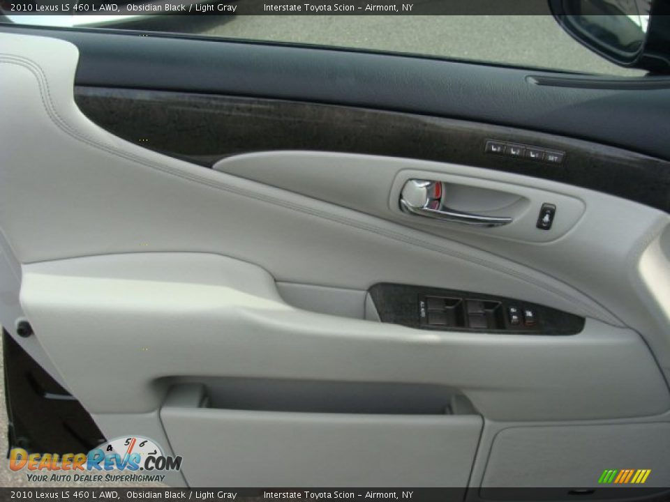 2010 Lexus LS 460 L AWD Obsidian Black / Light Gray Photo #7