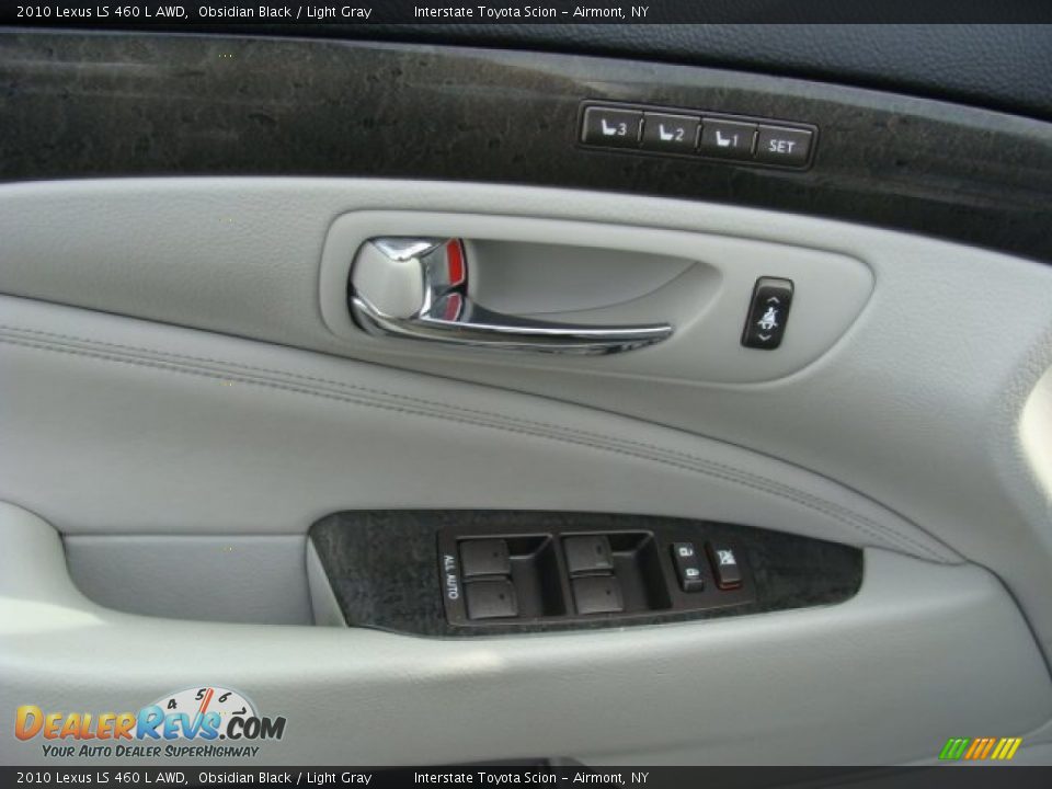 2010 Lexus LS 460 L AWD Obsidian Black / Light Gray Photo #8