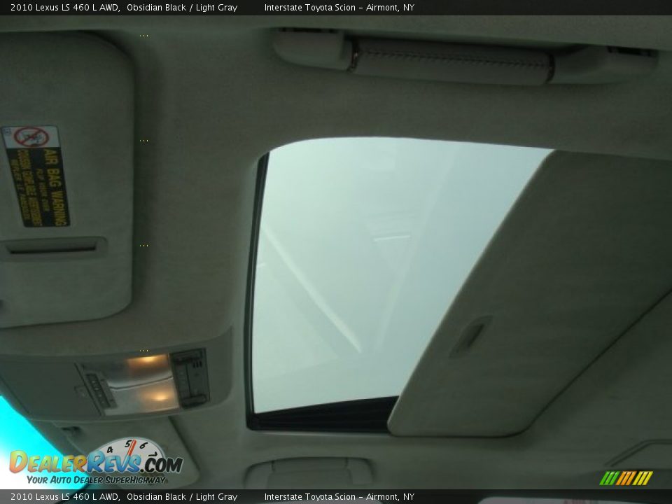 2010 Lexus LS 460 L AWD Obsidian Black / Light Gray Photo #11