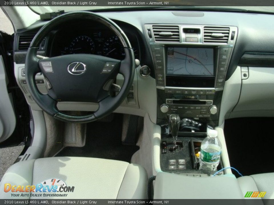 2010 Lexus LS 460 L AWD Obsidian Black / Light Gray Photo #12