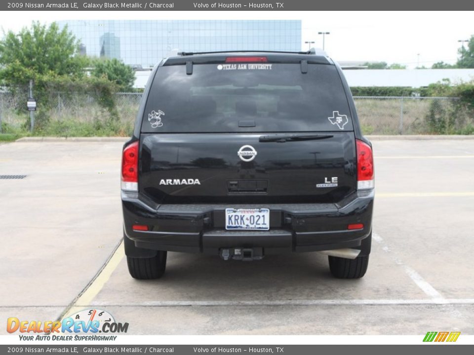 2009 Nissan Armada LE Galaxy Black Metallic / Charcoal Photo #6