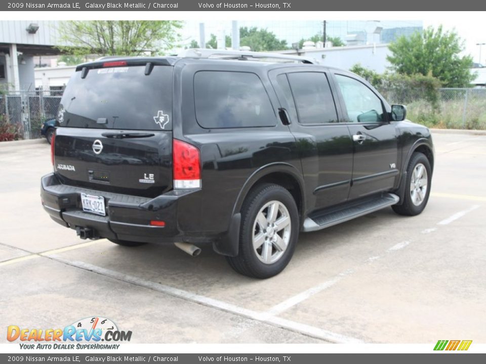 2009 Nissan Armada LE Galaxy Black Metallic / Charcoal Photo #7