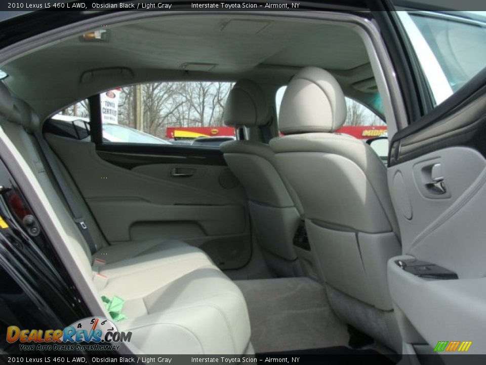 2010 Lexus LS 460 L AWD Obsidian Black / Light Gray Photo #18