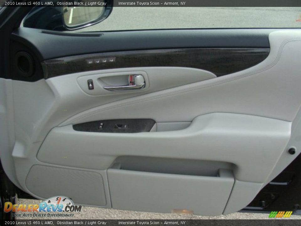 2010 Lexus LS 460 L AWD Obsidian Black / Light Gray Photo #19