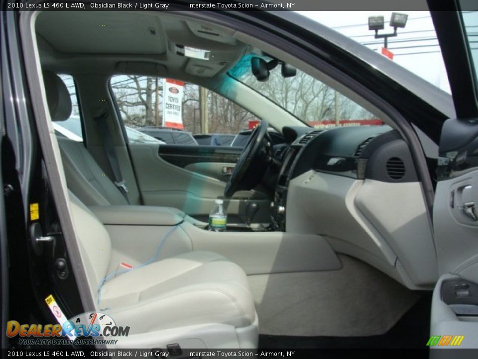2010 Lexus LS 460 L AWD Obsidian Black / Light Gray Photo #21